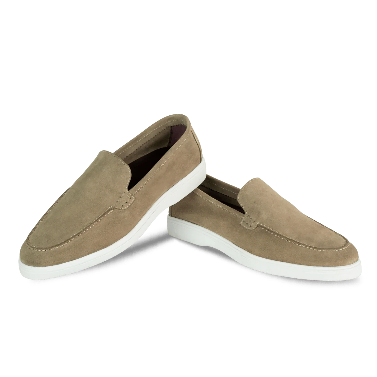 Preston: Mocassin Homme - Daim Camel