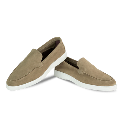 Preston: Mocassin Homme - Daim Camel