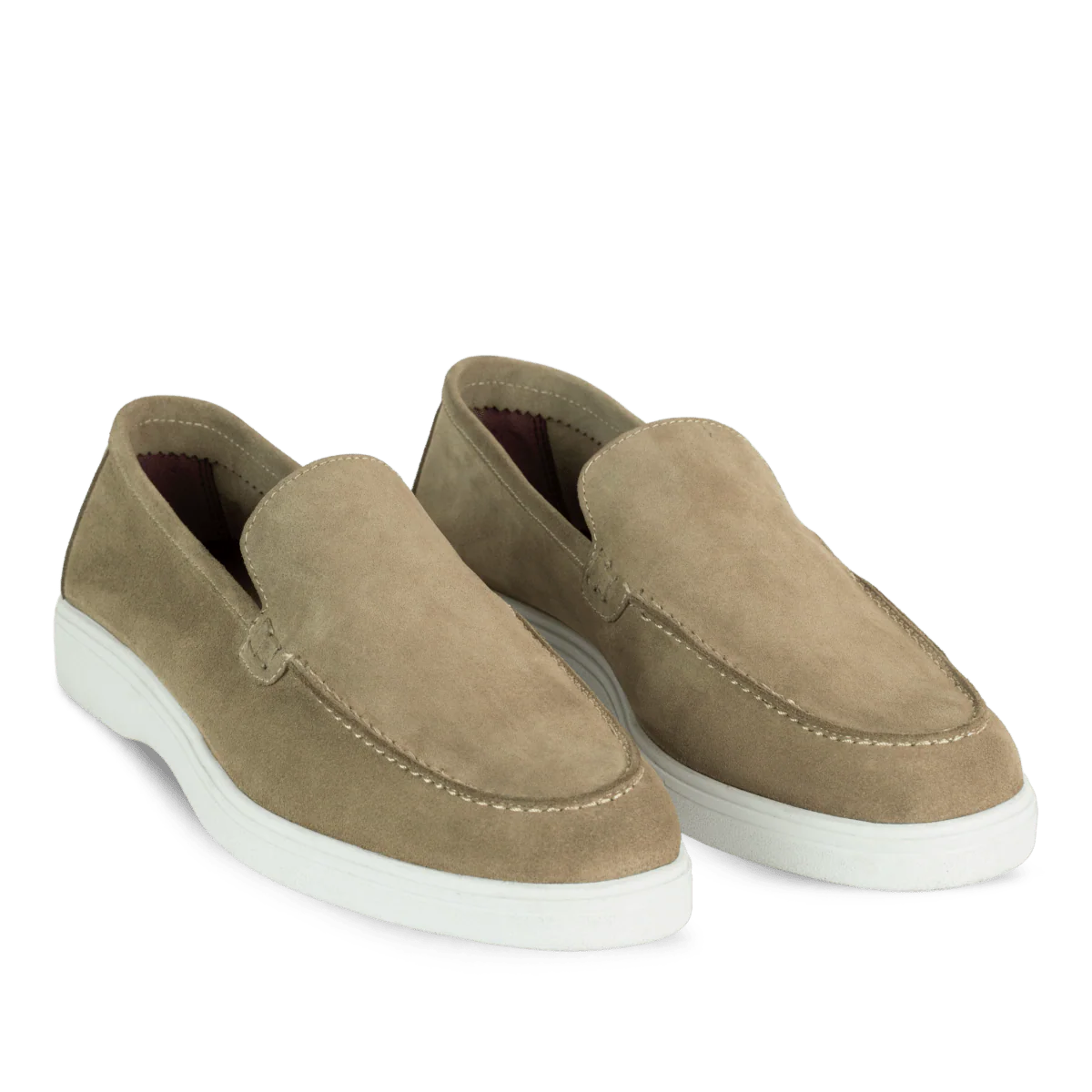 Preston: Mocassin Homme - Daim Camel