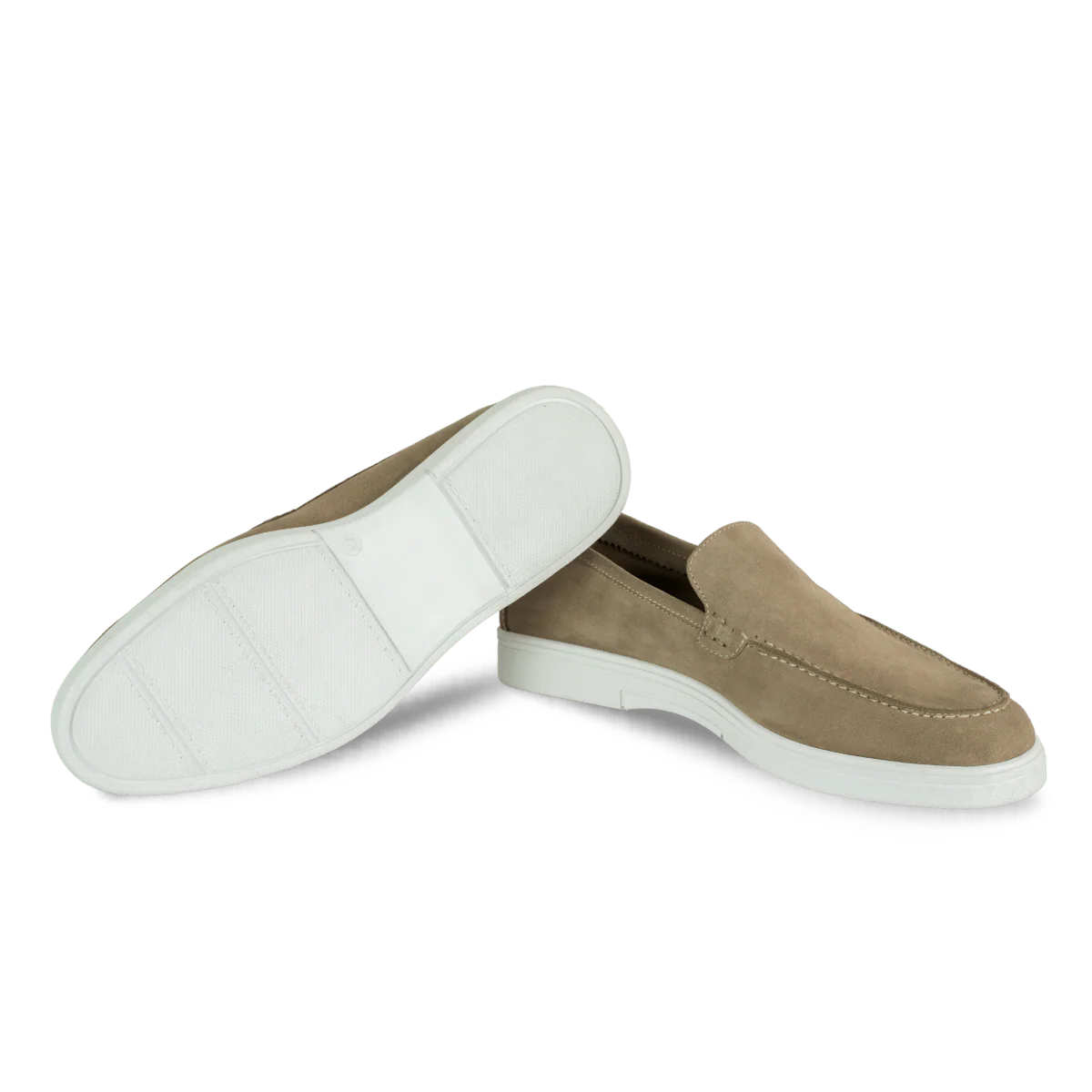 Preston: Mocassin Homme - Daim Camel