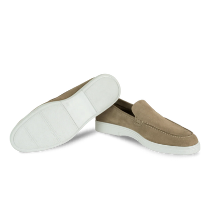 Preston: Mocassin Homme - Daim Camel