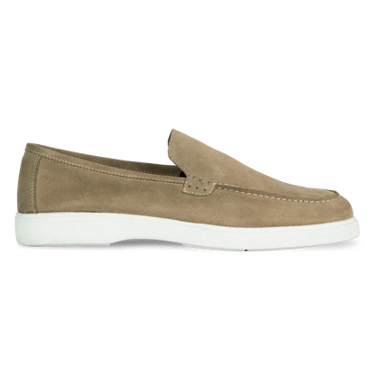 Preston: Mocassin Homme - Daim Camel