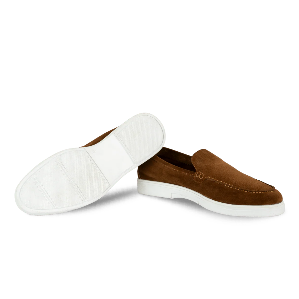 Preston: Mocassin Homme - Daim Camel