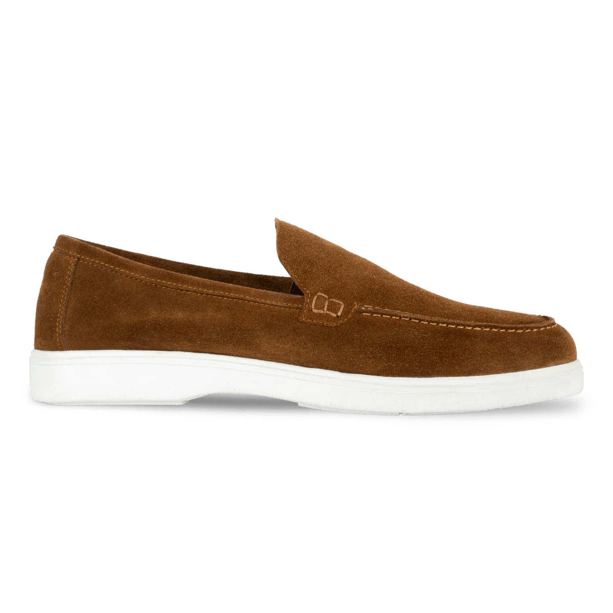 Preston: Mocassin Homme - Daim Camel
