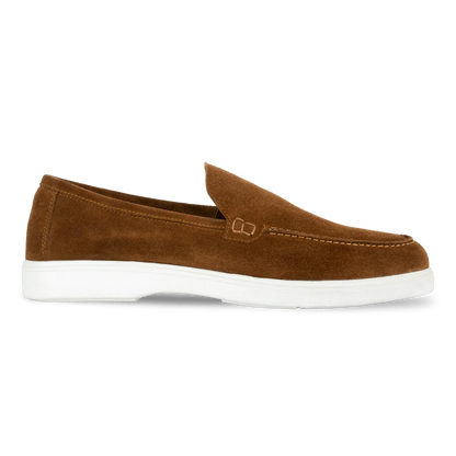 Preston: Mocassin Homme - Daim Camel